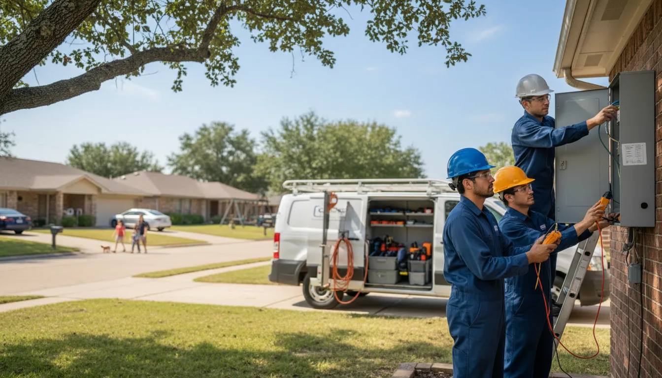Certified electrician providing emergency electrical services in Mcintyre, PA